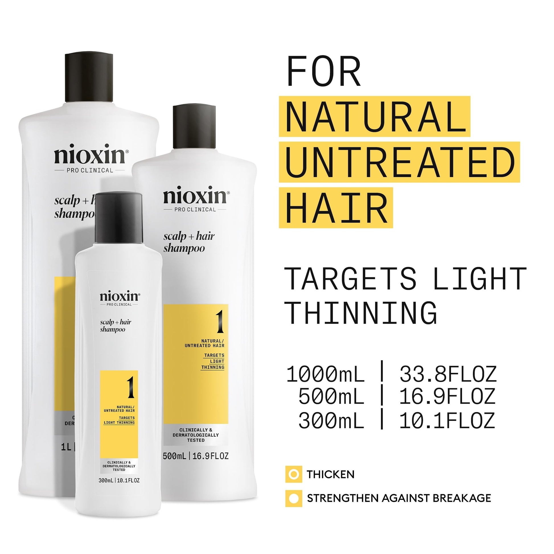 Nioxin daily volumizing shampoo for fine natural untreated hair back label ingredients