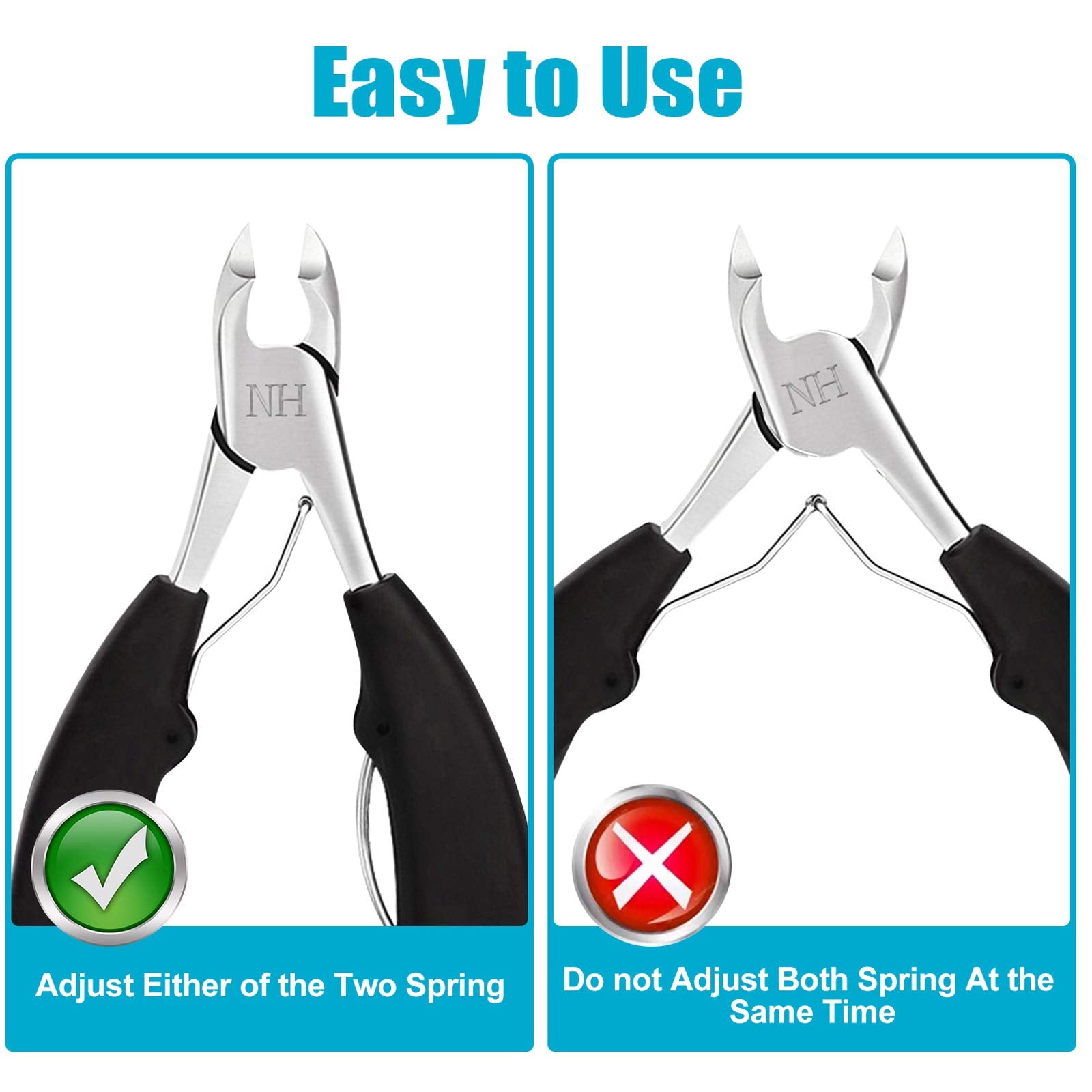 New Huing heavy duty nail nippers for ingrown toenail care