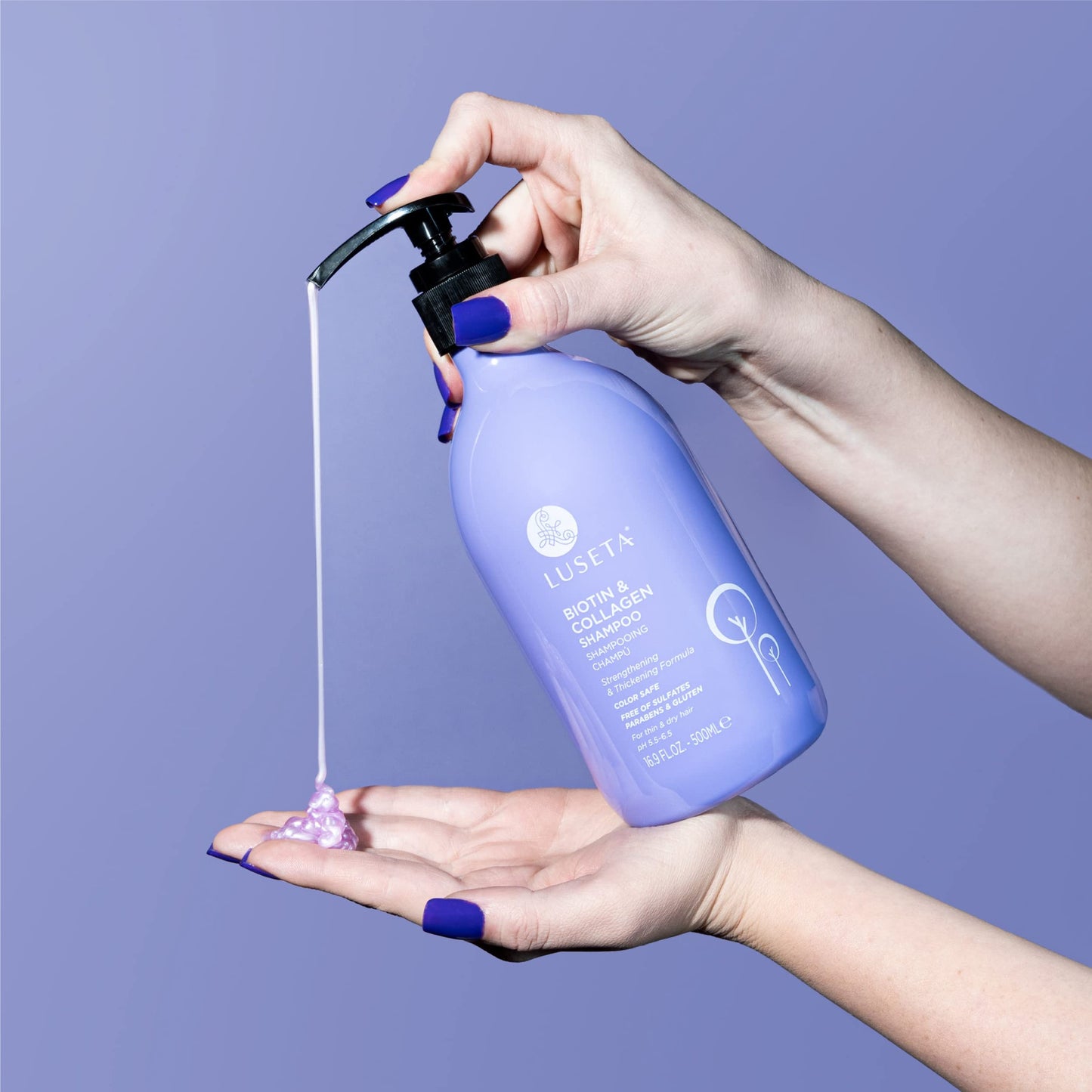 Premium argan oil infused hair loss shampoo from Luseta Beauty