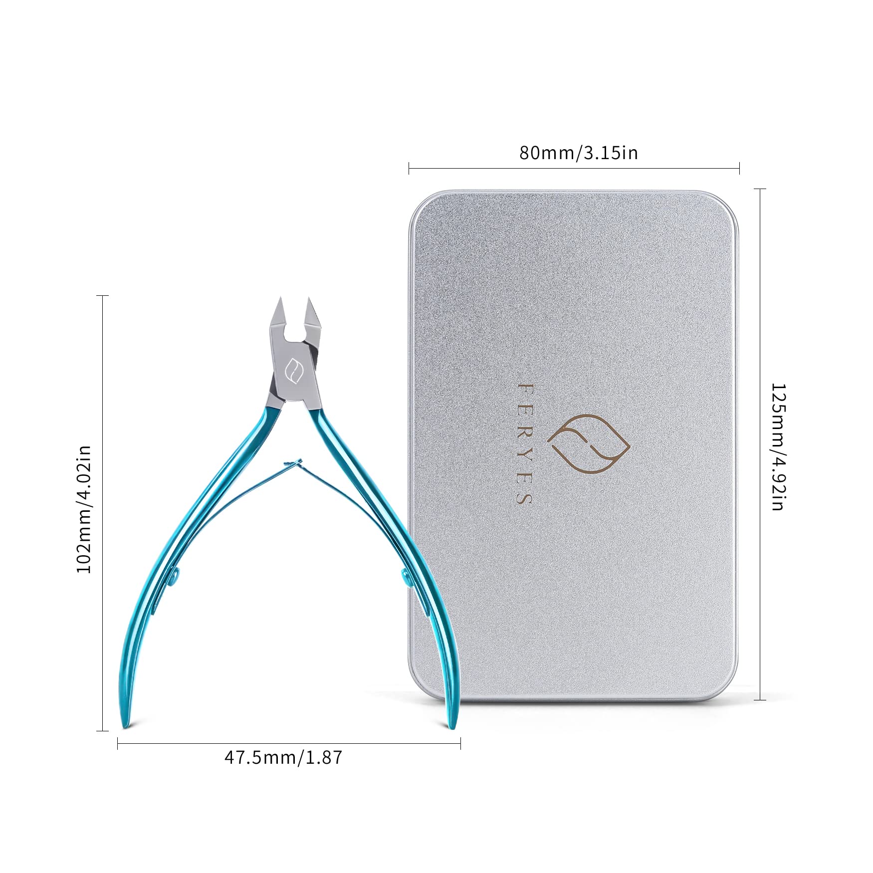 Feryes straight blade clipper precision pointed tip detail