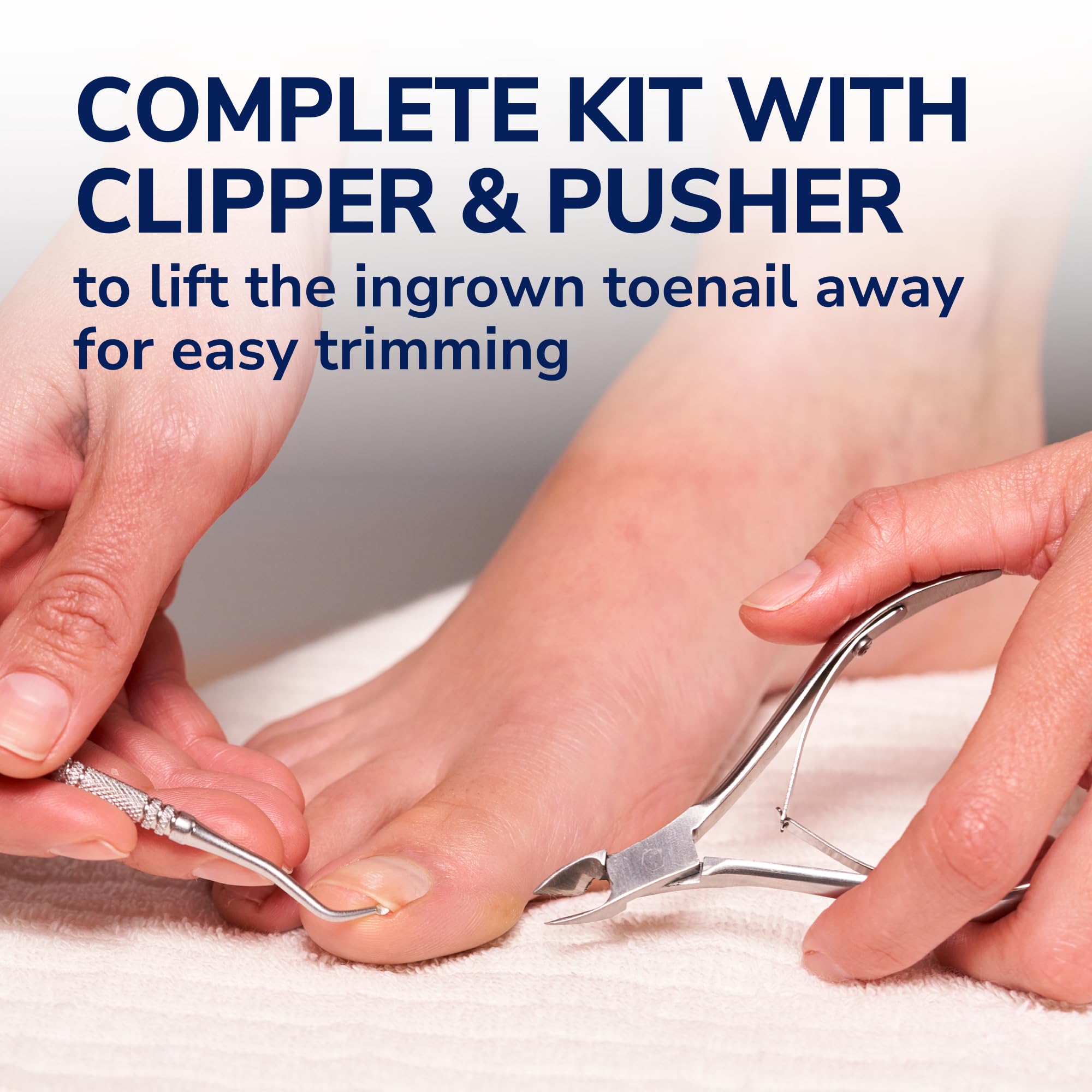 Dr. Scholl's toenail treatment kit packaging details