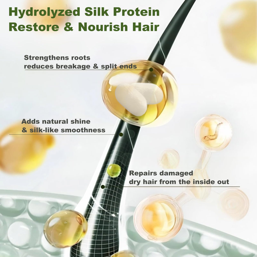 Close-up of Tgideas shampoo ingredients and botanical graphics