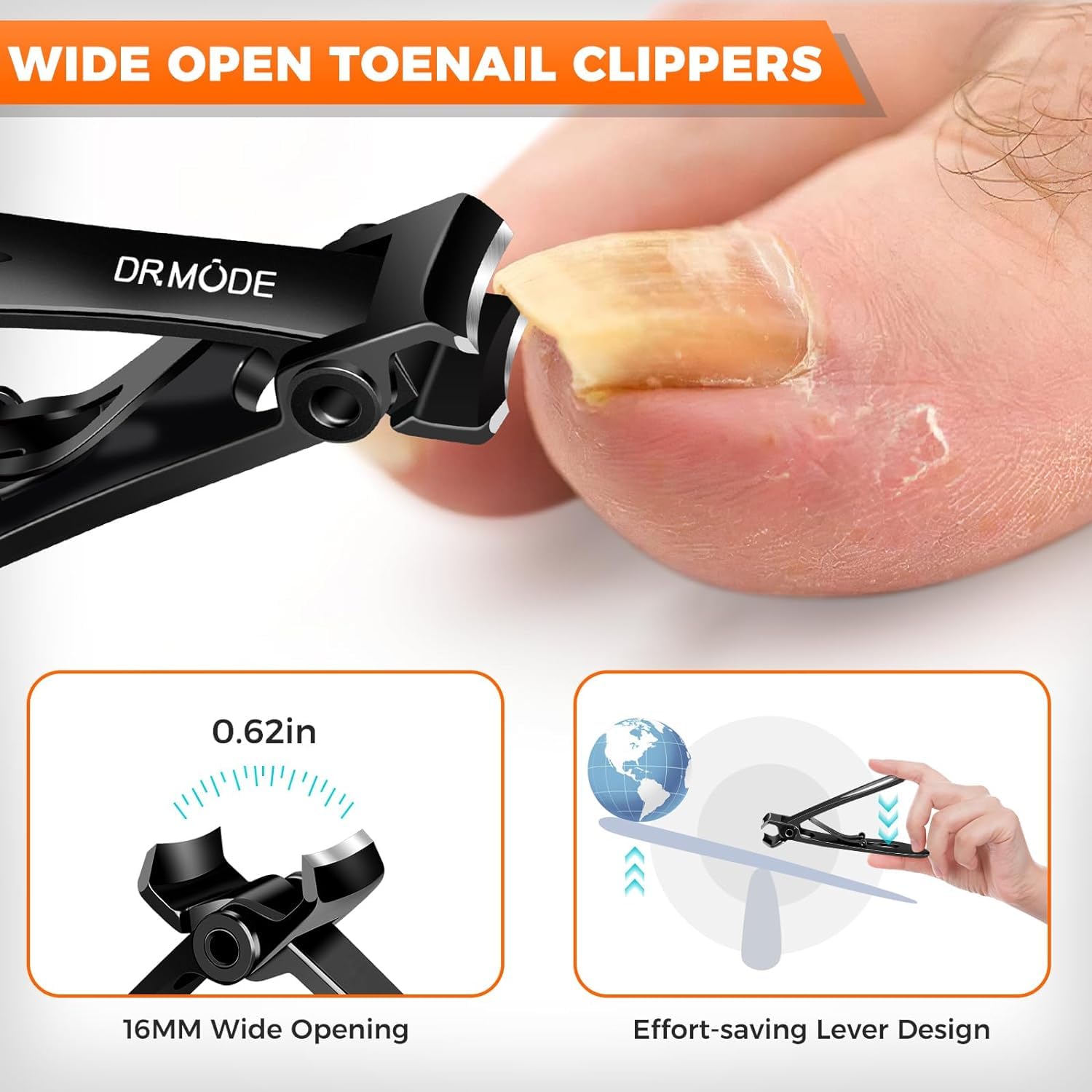 Dr. Mode clipper with integrated nail catcher