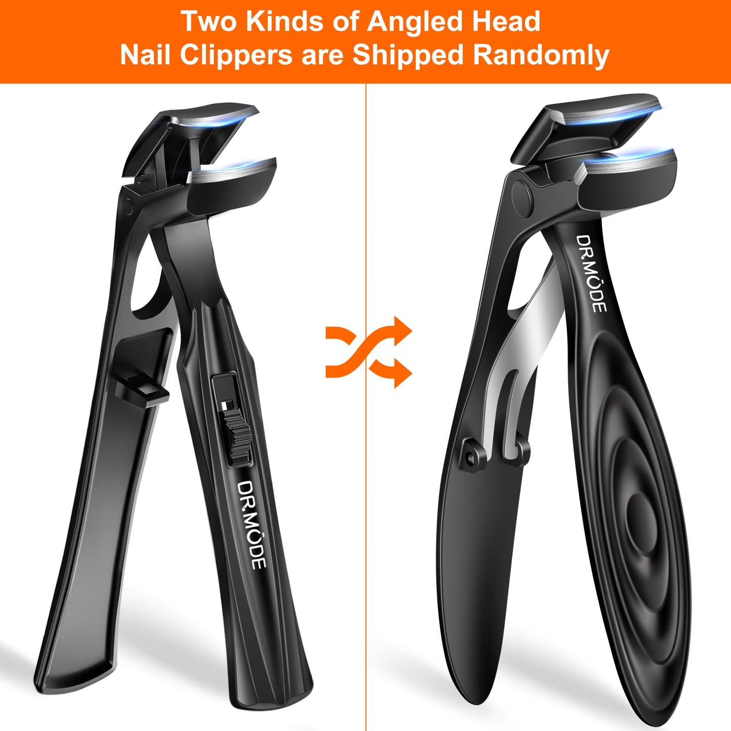 Angled head design for precise nail cutting