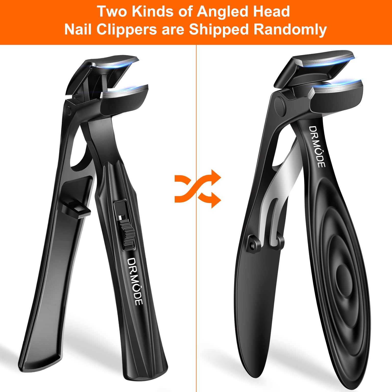 Angled head design for precise nail cutting
