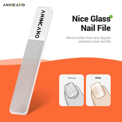 YRBIA glass nail file showing smooth grinding surface