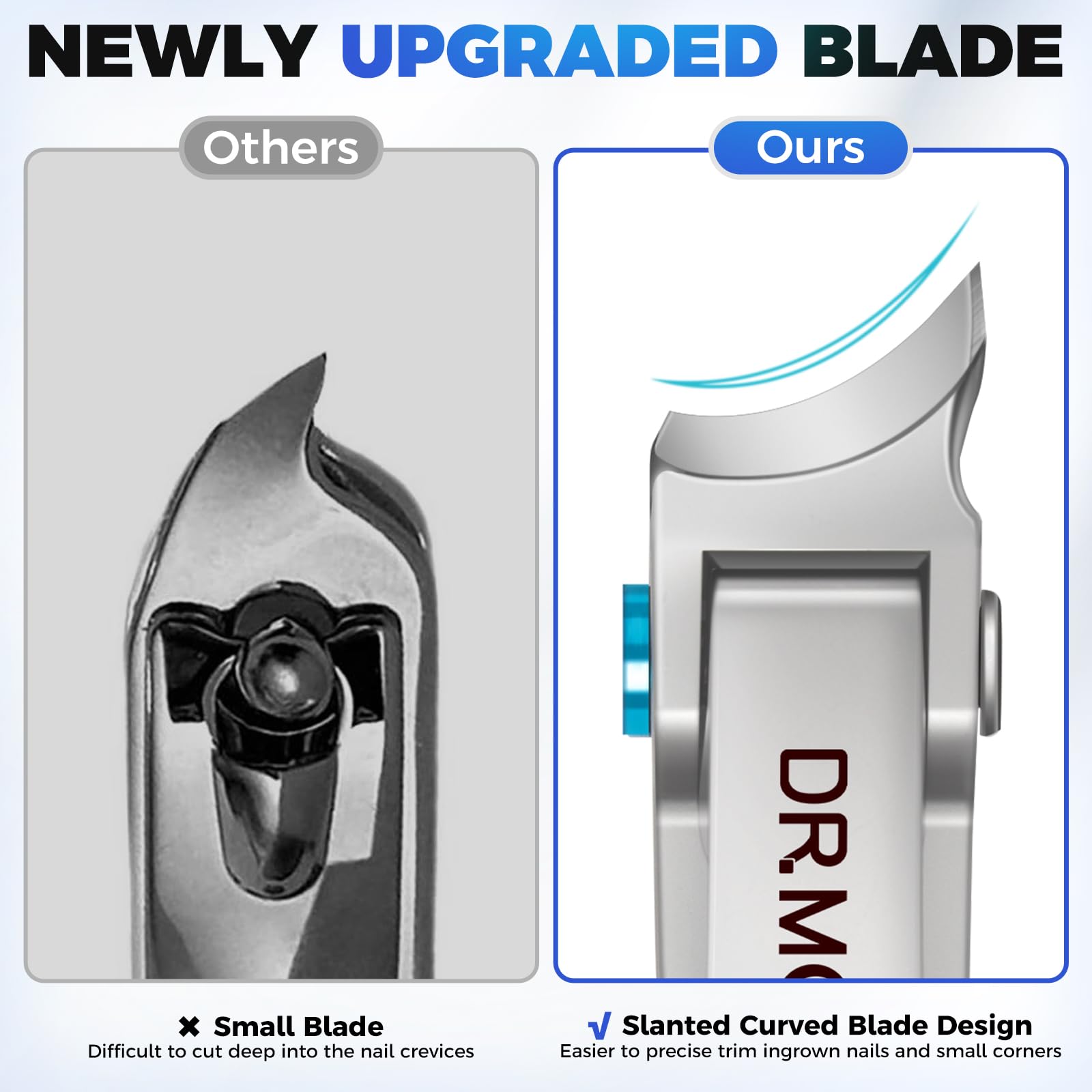 DRMODE wide jaw opening for thick nails detail