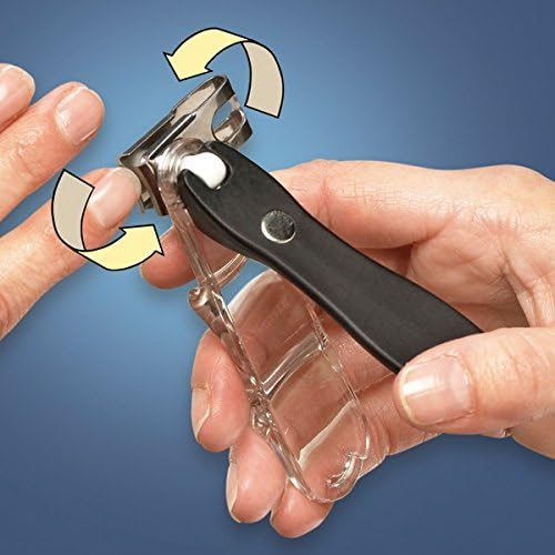 GlossyEnd EZ Grip nail clipper rotating head mechanism