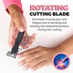 GlossyEnd stainless steel toenail clipper ergonomic handle detail