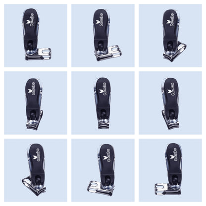 GlossyEnd professional rotary nail clipper side profile