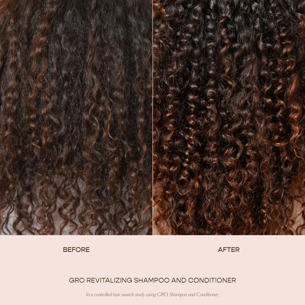 Vegamour Gro Revitalizing Shampoo bottle next to packaging