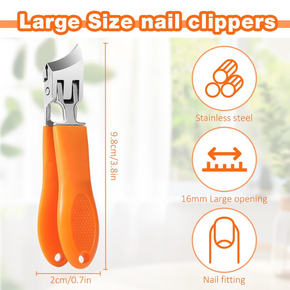 Side profile of Fauppt stainless steel slanted nail clipper