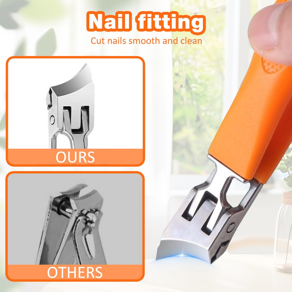 Close up of slanted blade on Fauppt nail trimmer