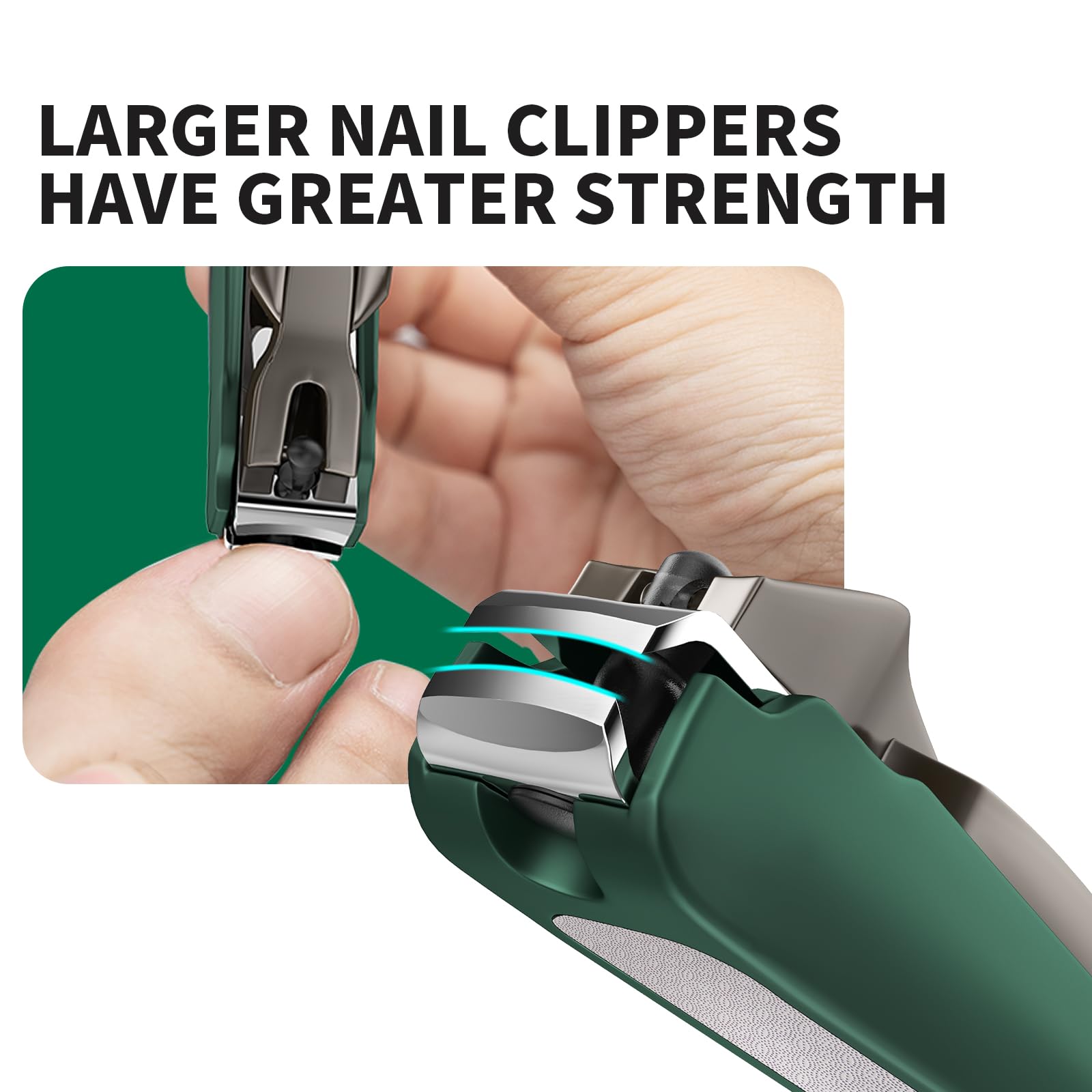 Vanwin anti-splash nail clippers side profile