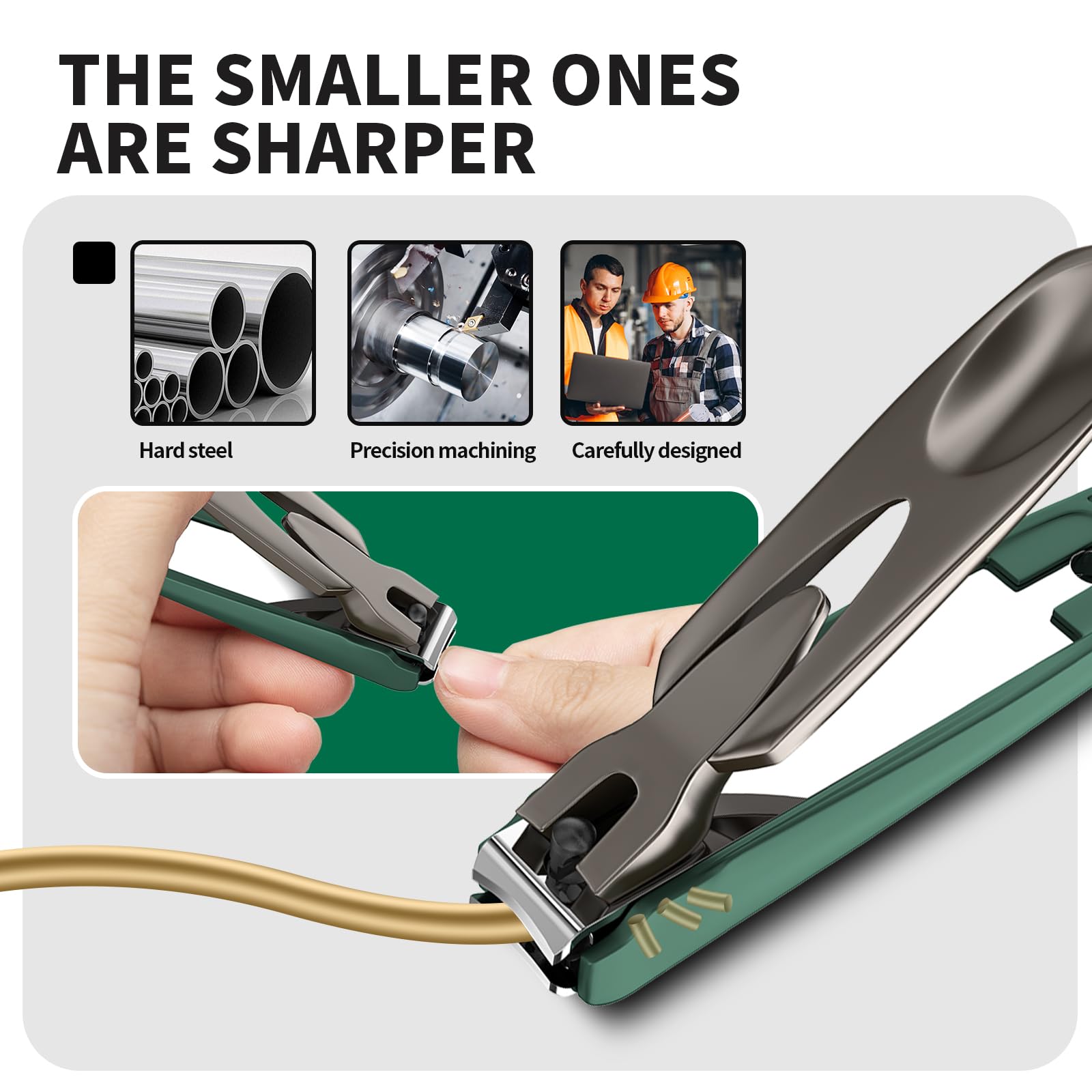 Detail view of sharp stainless steel clipper blades