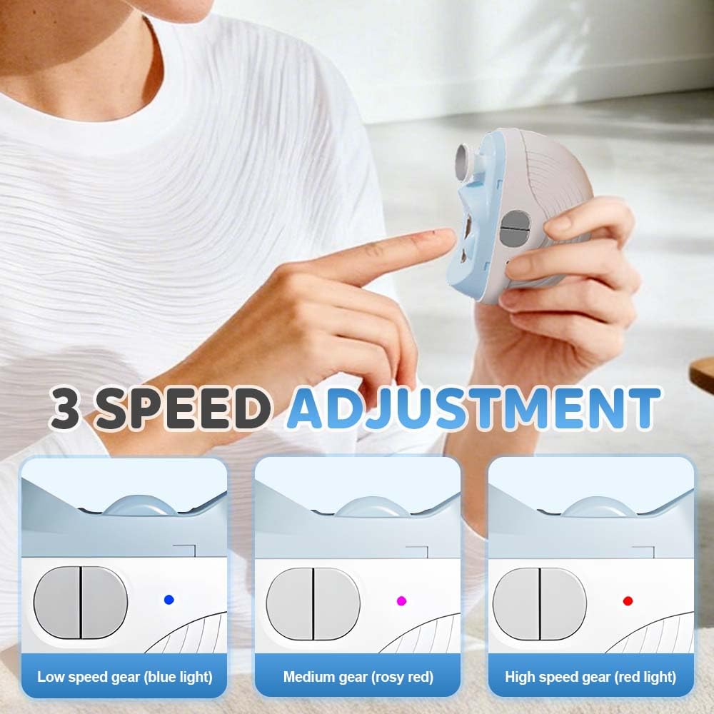 Clorisland automatic nail trimmer showing LED light feature