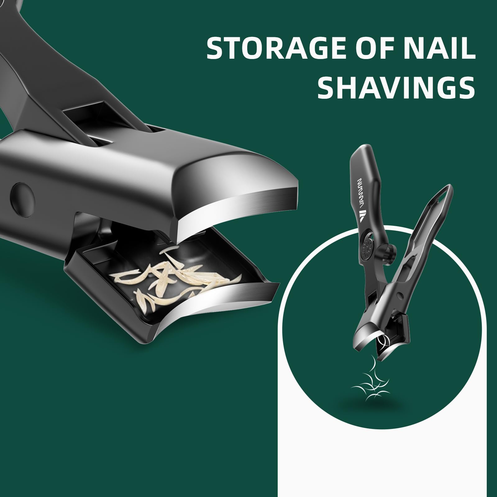 Stainless steel nail clipper for thick toenails