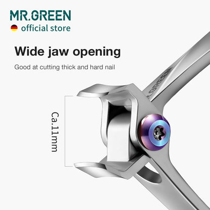 Top view of MR.GREEN manicure tool with nail file