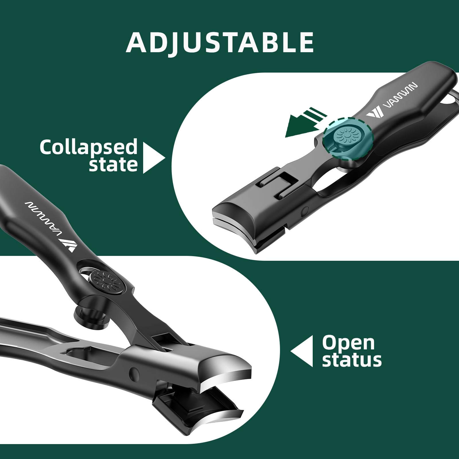 Ergonomic long handle nail clipper for seniors