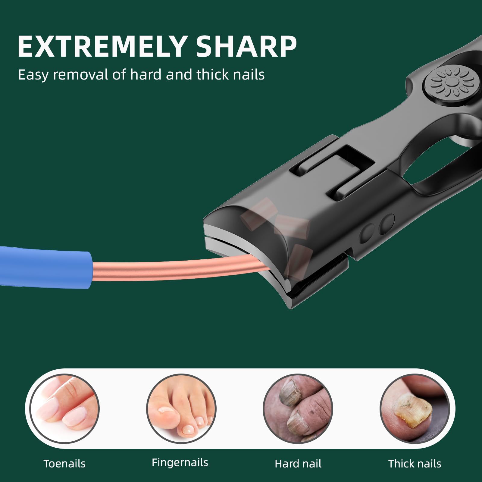 Anti-splash nail clipper with included glass file