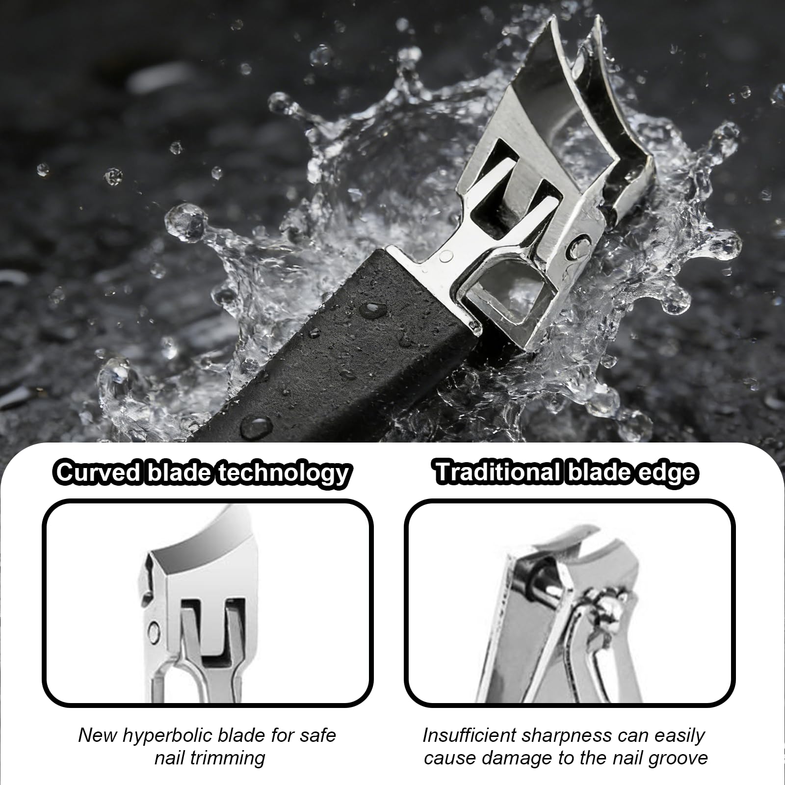 Close up of wide jaw opening on Medech professional nail tool