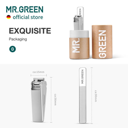 Travel-ready stainless steel nail grooming tool kit