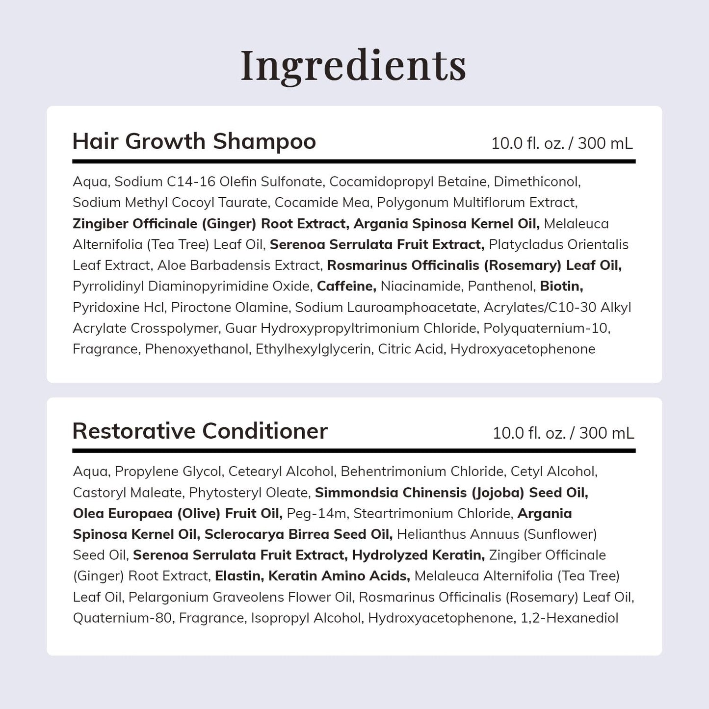 Side view of RootStim rosemary oil infused hair volume set for healthy scalp care.
