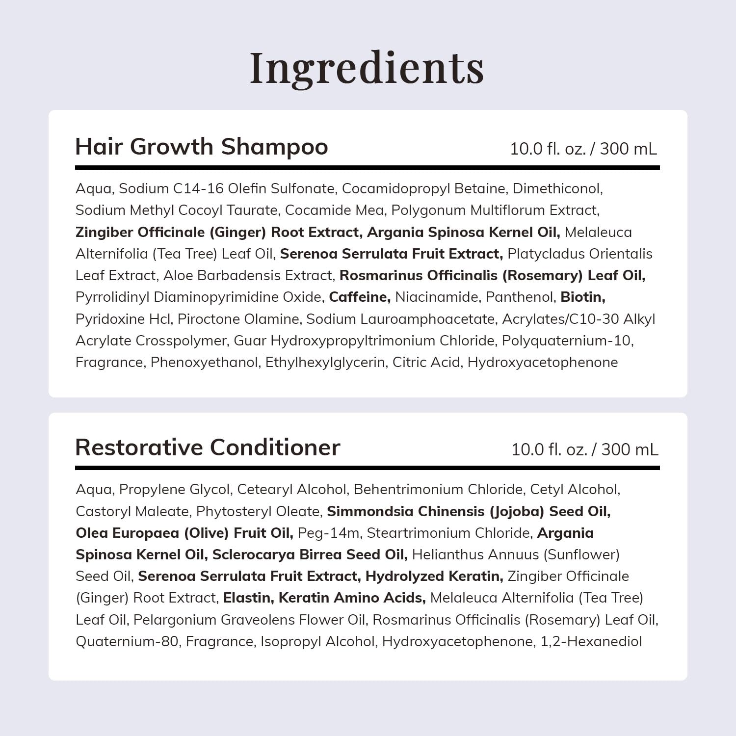 Side view of RootStim rosemary oil infused hair volume set for healthy scalp care.
