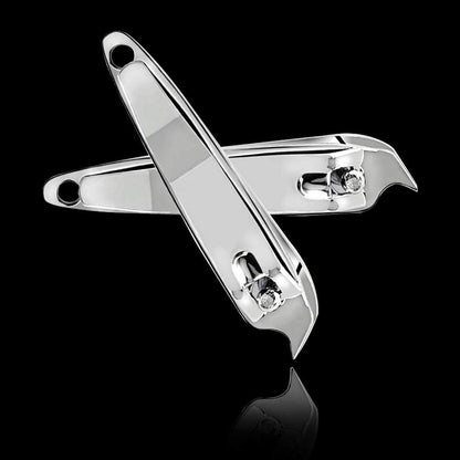 Ergonomic non-slip grip design of metal nail clippers