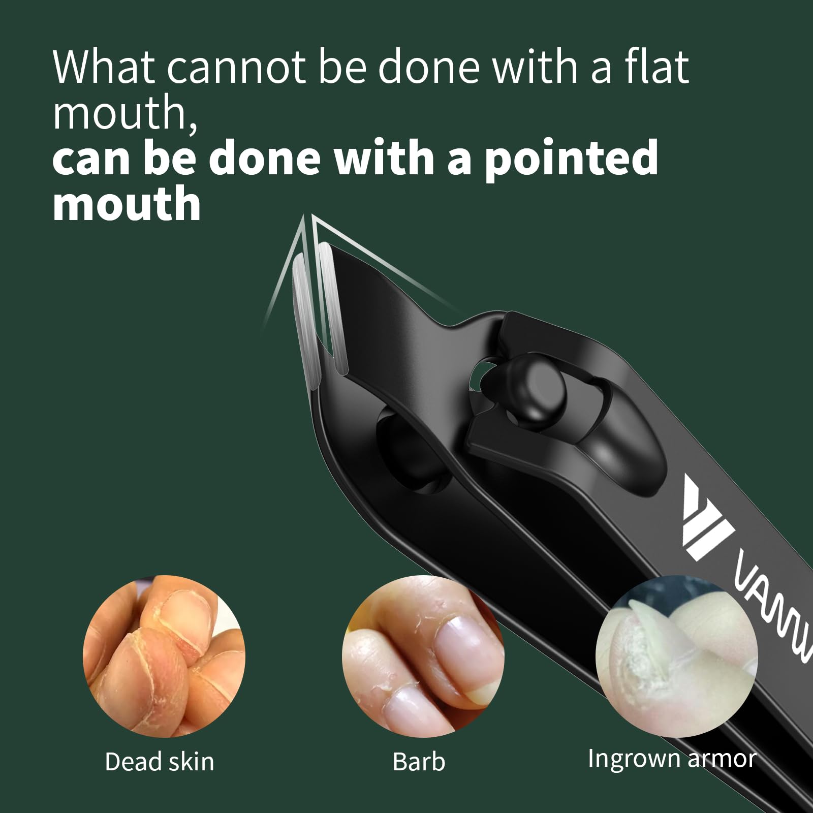 Close up of ultra-sharp stainless steel clipper blades