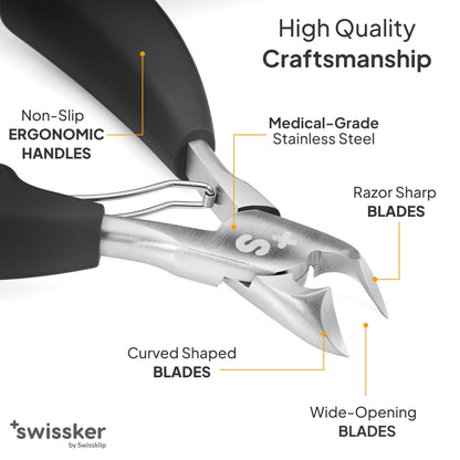 Surgical stainless steel blades for thick toenail trimming