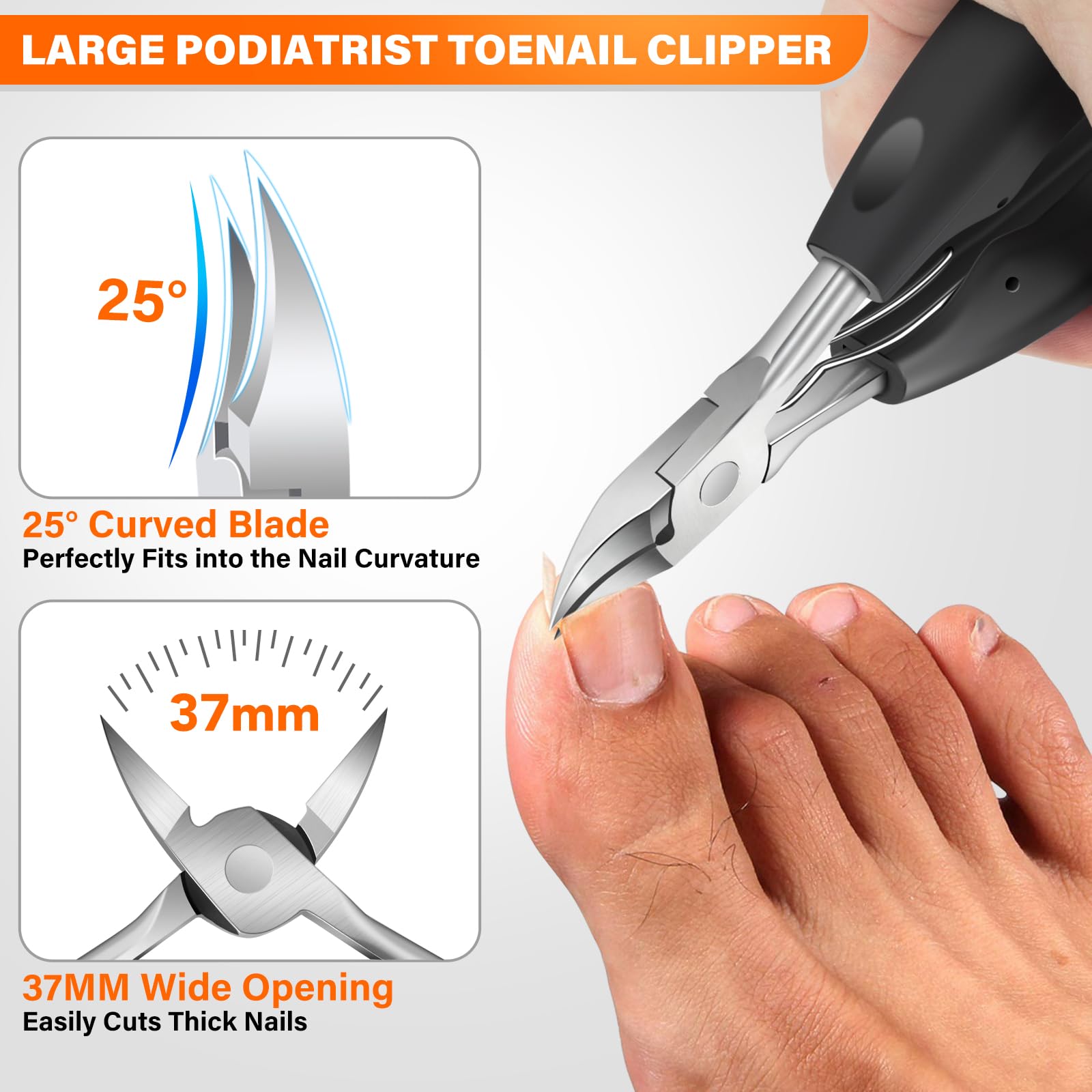 DRMODE wide jaw clipper for thick toenails