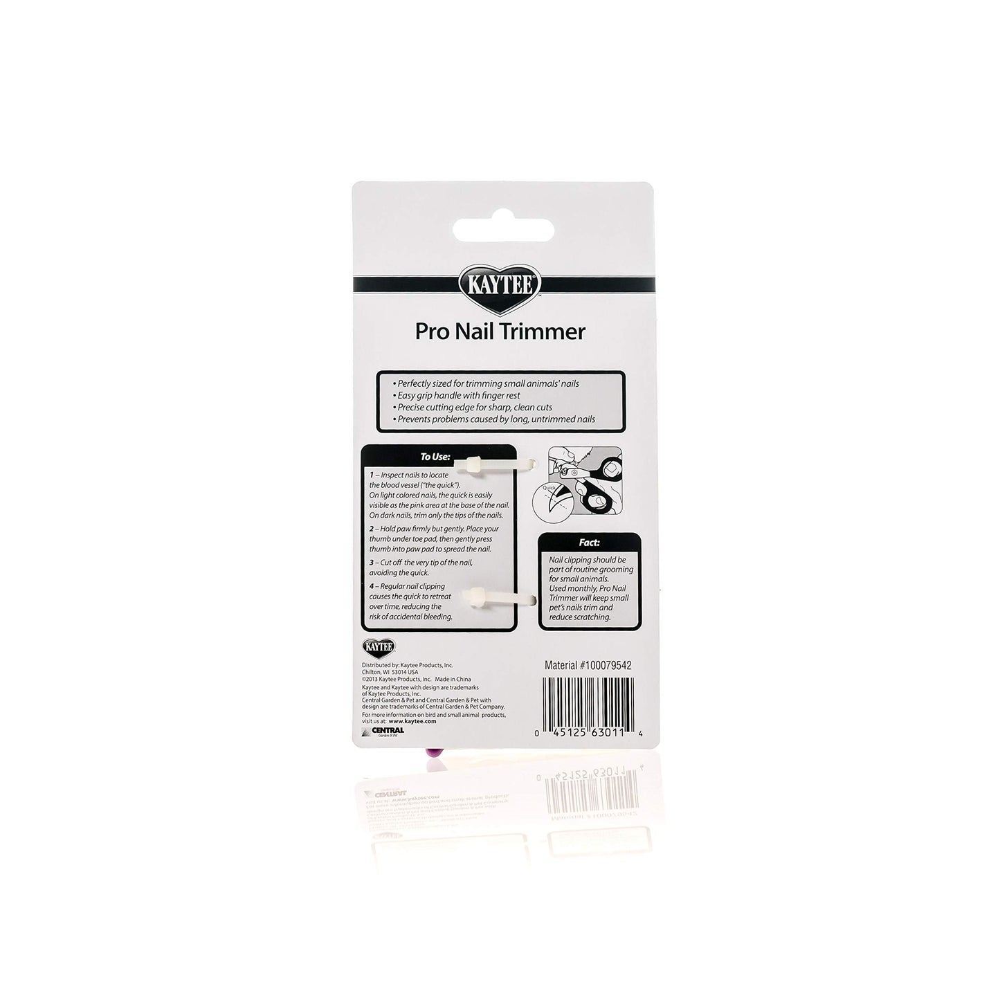 Kaytee small animal nail clipper stainless steel blades