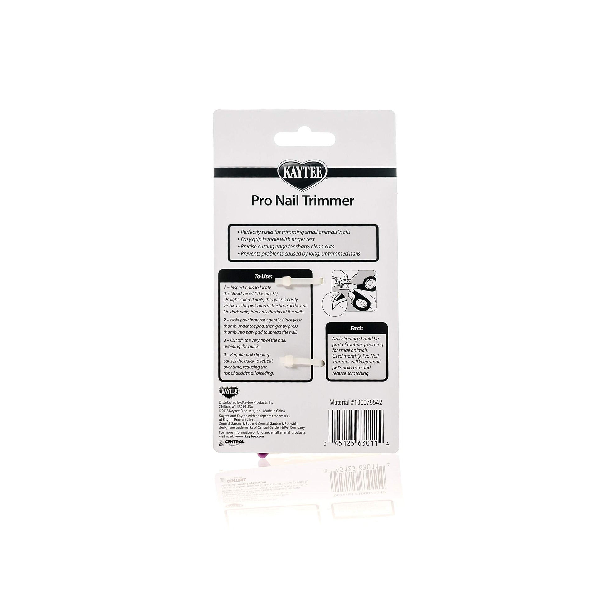 Kaytee small animal nail clipper stainless steel blades