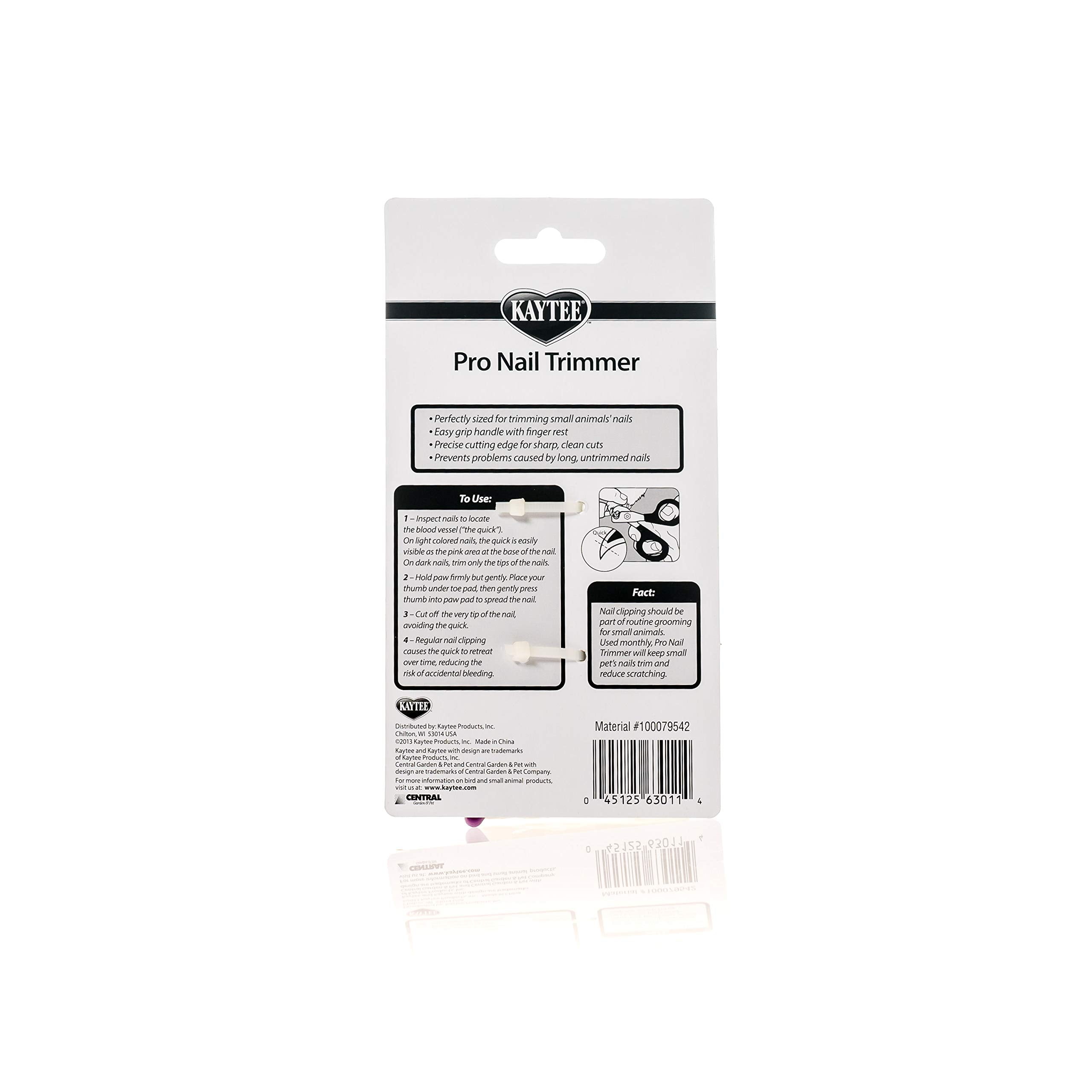 Kaytee small animal nail clipper stainless steel blades