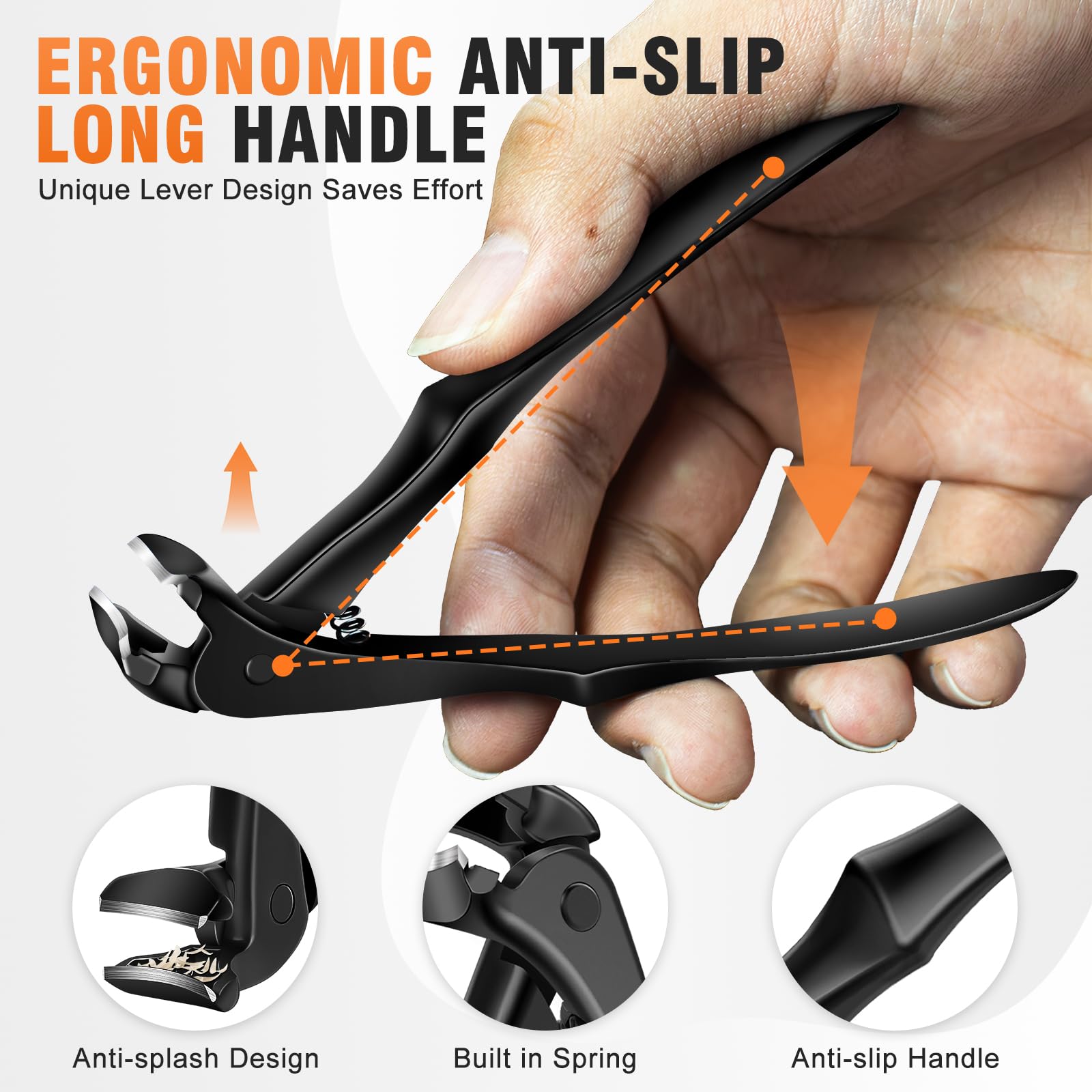 Wide jaw opening of DRMODE heavy duty clippers