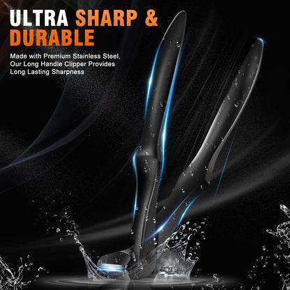 DRMODE clippers demonstrating long handle reach