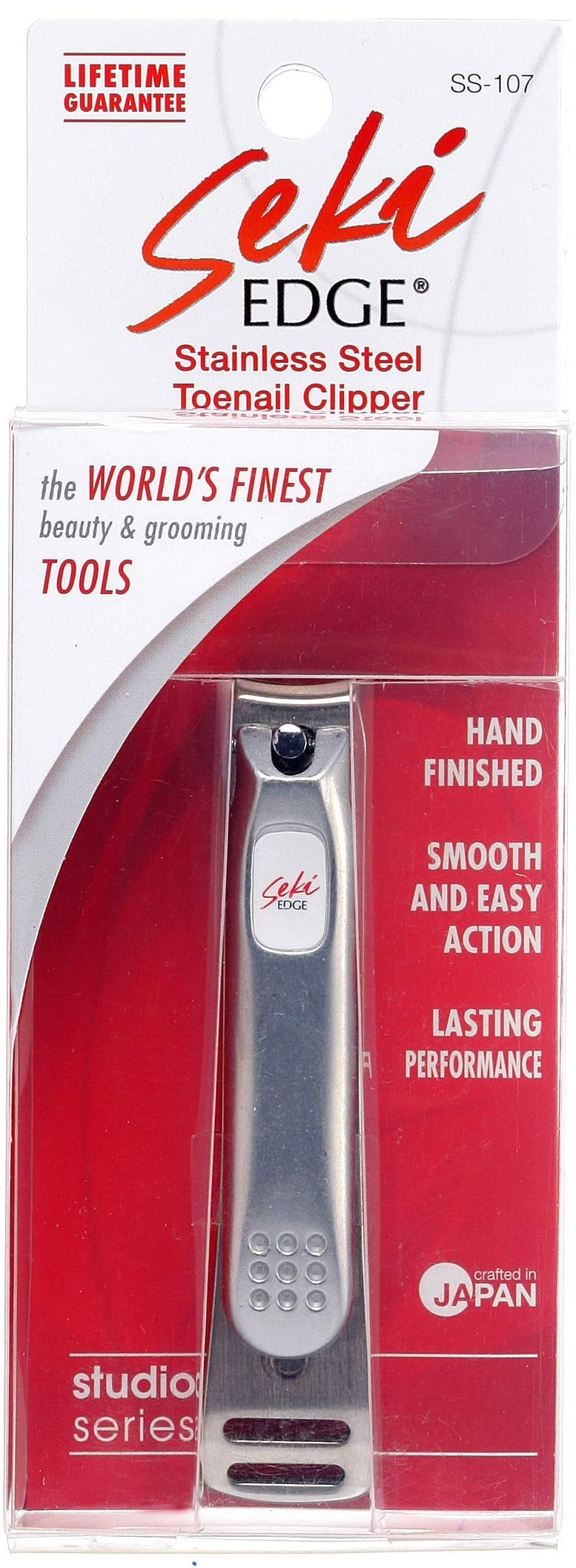 Seki Edge SS-107 toenail clippers packaging and product view