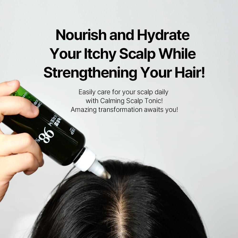 JHP Cosmetics anti hair loss scalp treatment green bottle with specialized applicator tip.