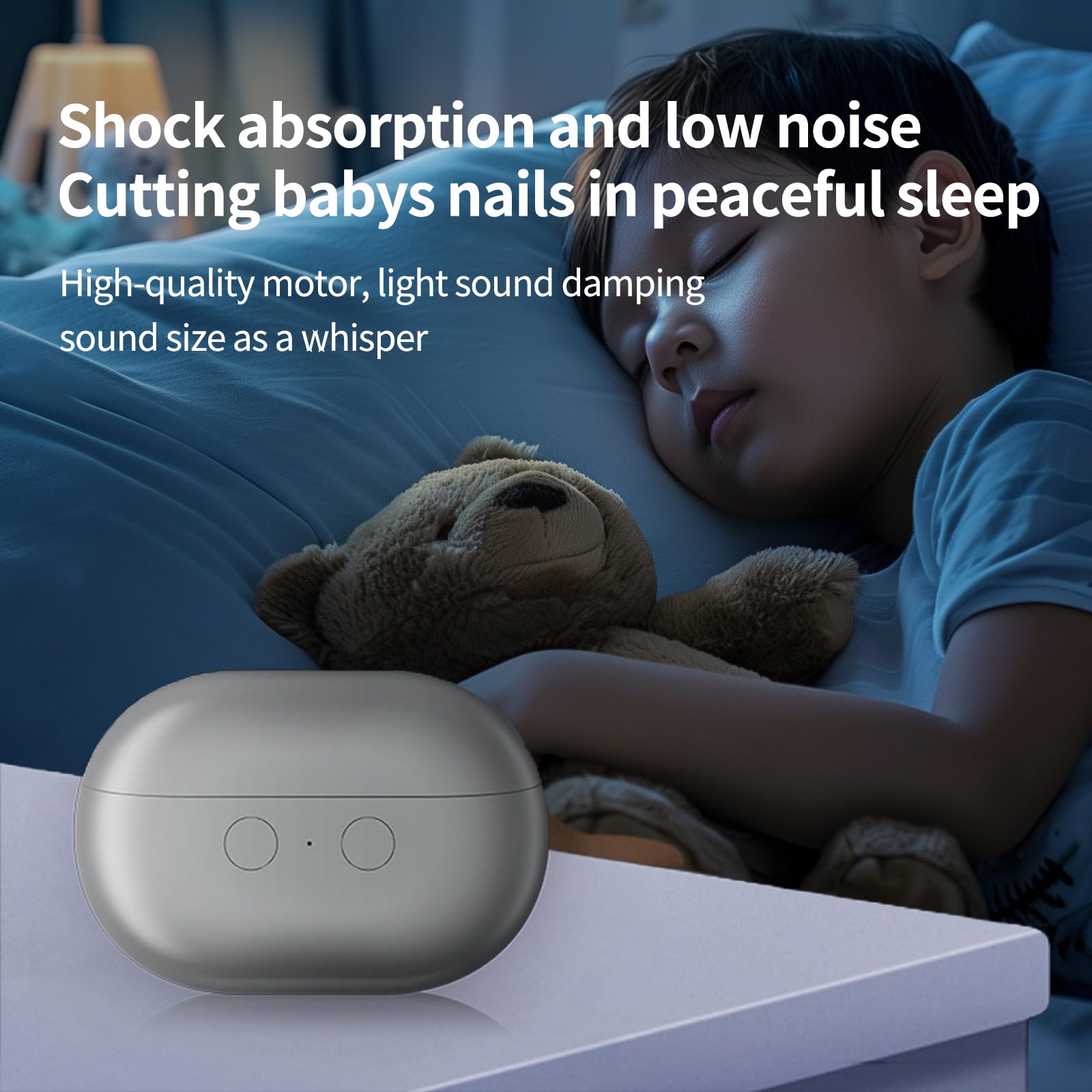 Handheld electric nail clipper for seniors and kids