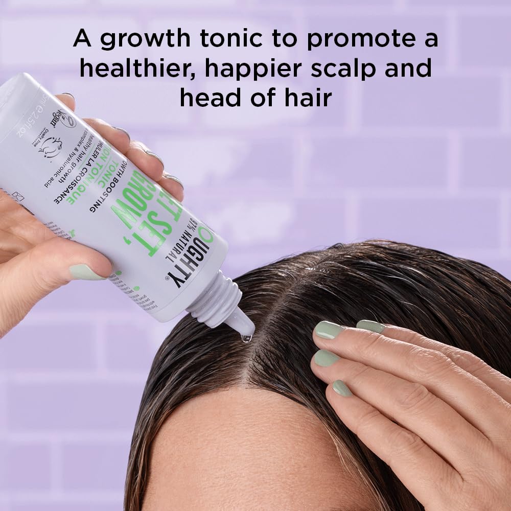 Vegan and cruelty free Noughty density boosting leave in hair treatment bottle