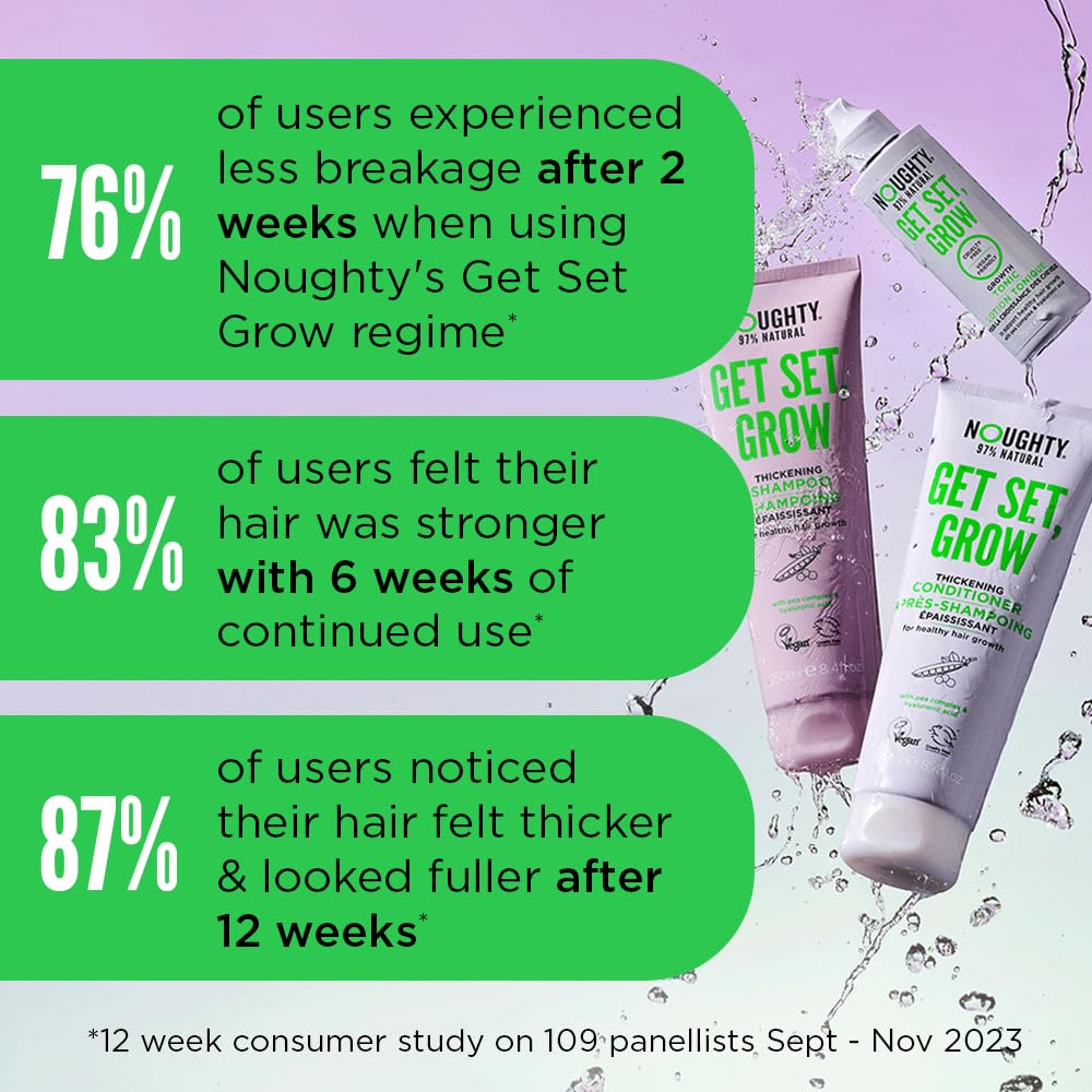 Noughty botanical pea complex hair volume booster liquid tonic for daily scalp care