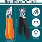 Ergonomic non-slip handle design of the nail clipper