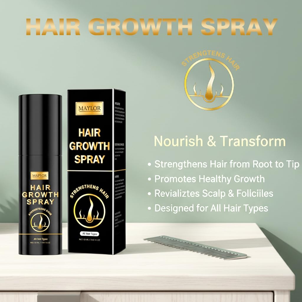 Natural herbal formula LexTex hair regrowth spray for men and women