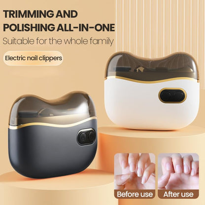Electric nail clipper with nail debris storage box