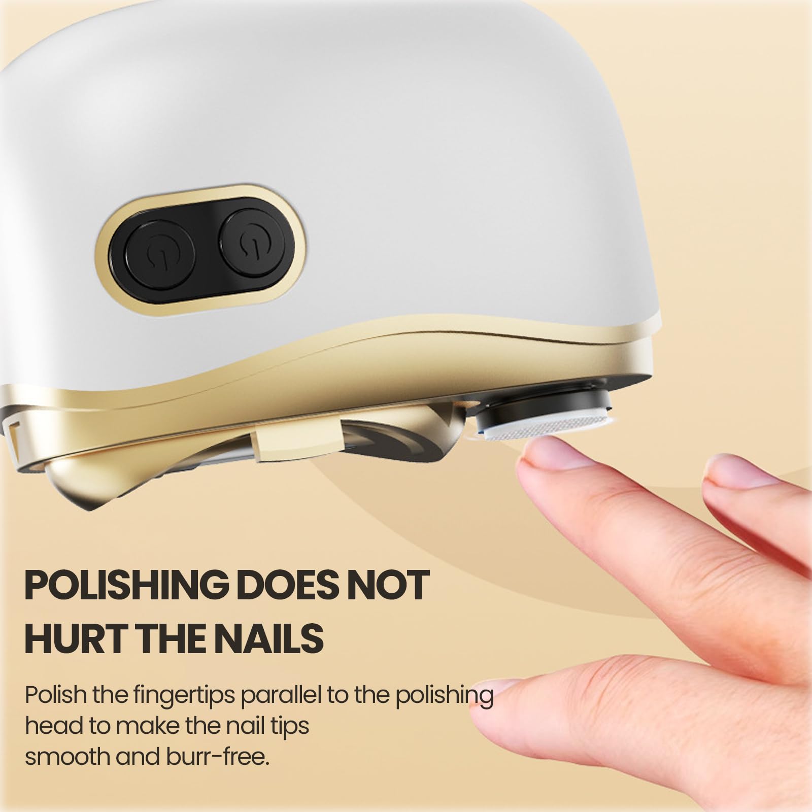 Portable rechargeable automatic nail clipper for seniors