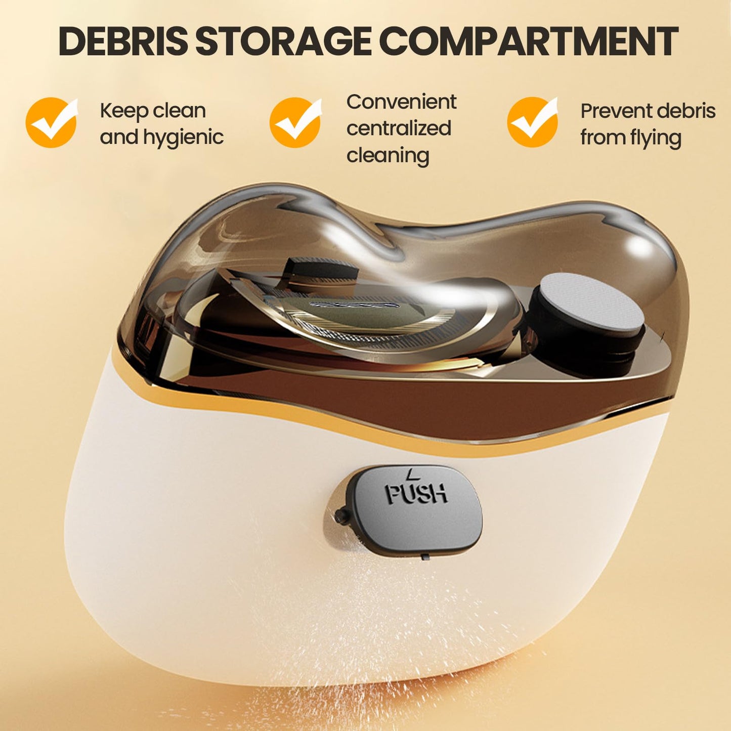 Close up of Qingdao Ariel electric nail clipper blade