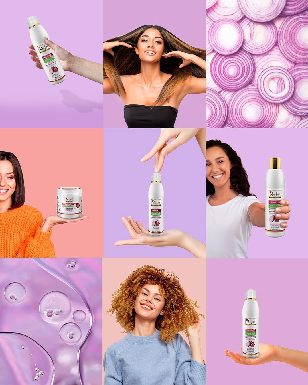 Rose Jolie imported USA beauty premium hair revitalizing tonic bottle