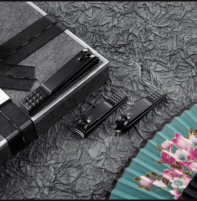 Adulahi stainless steel nail clipper set ergonomic handle design