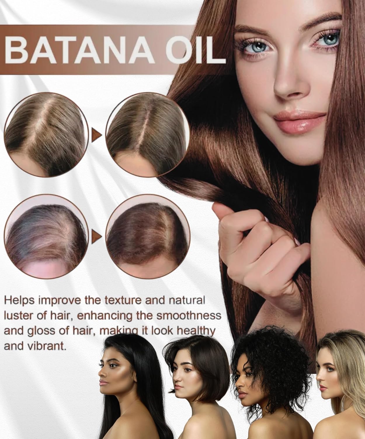 Applying Hangover Hack USA imported Batana oil dropper directly onto a dry scalp for hair regrowth.